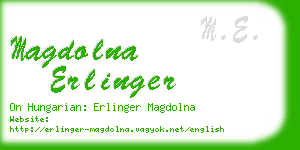 magdolna erlinger business card